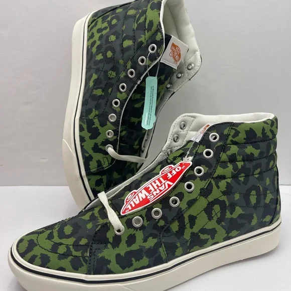 Vans Men’s COMFYCUSH Sk8-Hi Leopard Cactus/Skarab Sneakers Camo High-Tops